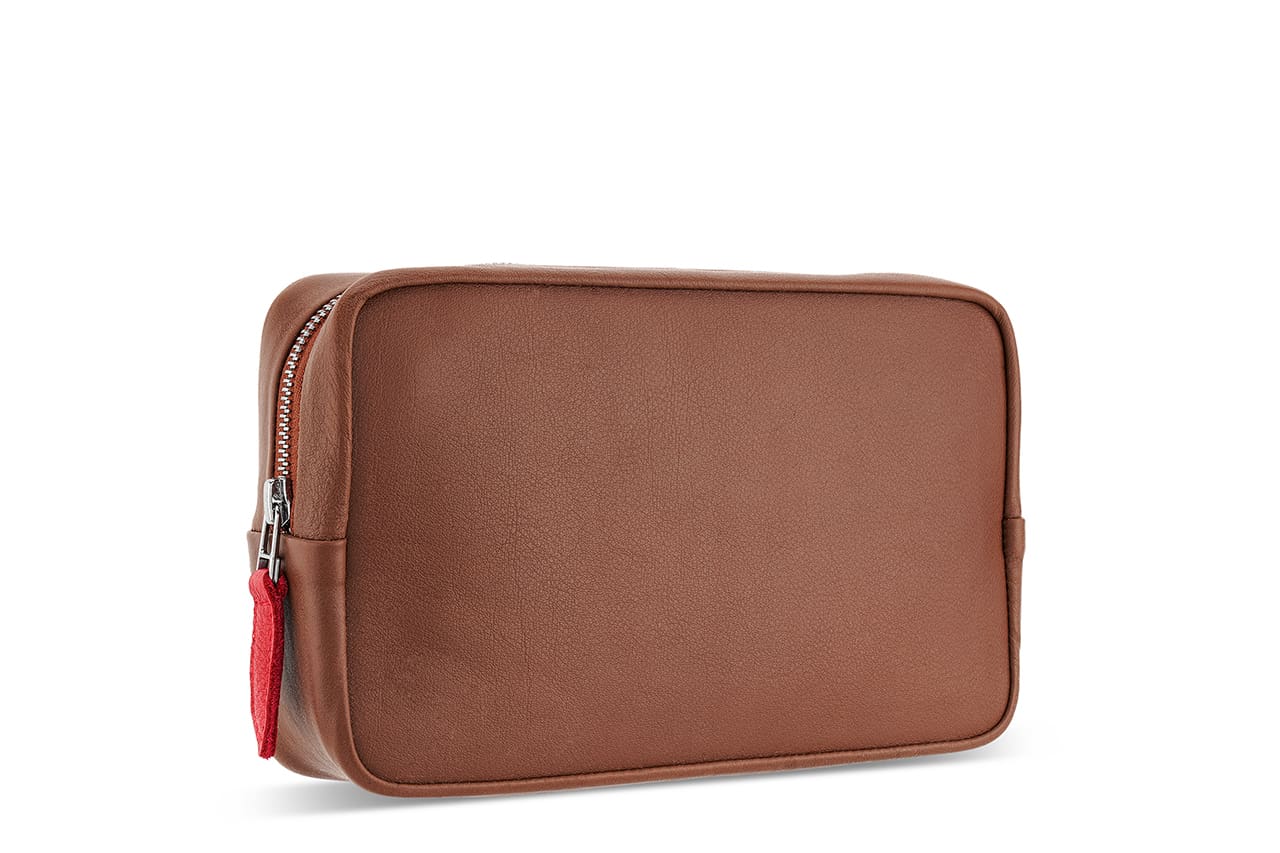 Kabeltasche / Zubehörtasche LONGFORD aus Leder-Pack & Smooch
