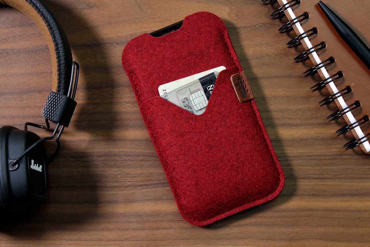 iPhone Hülle SHETLAND aus Wollfilz-Pack & Smooch
