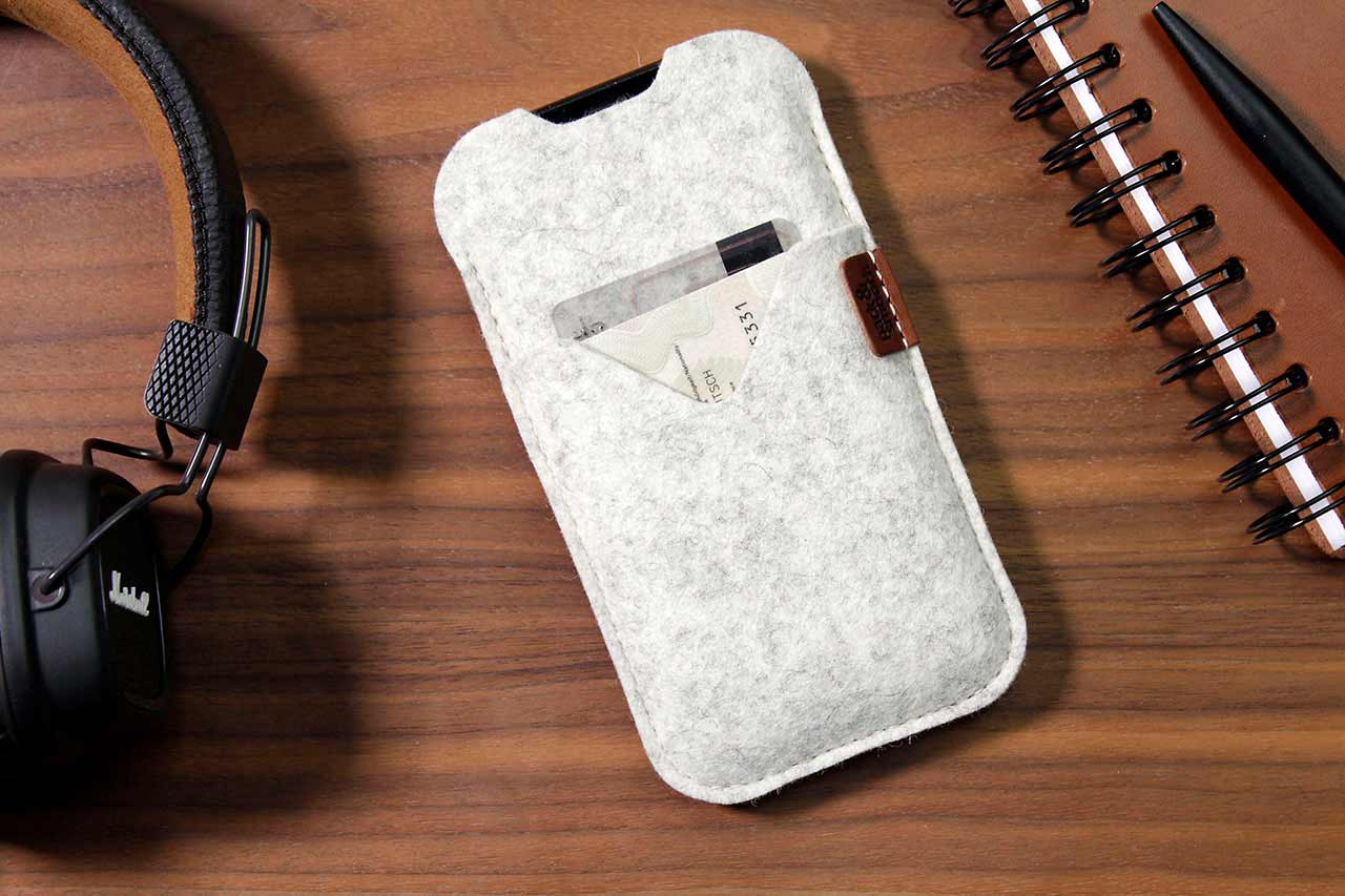 iPhone Hülle SHETLAND aus Wollfilz-Pack & Smooch