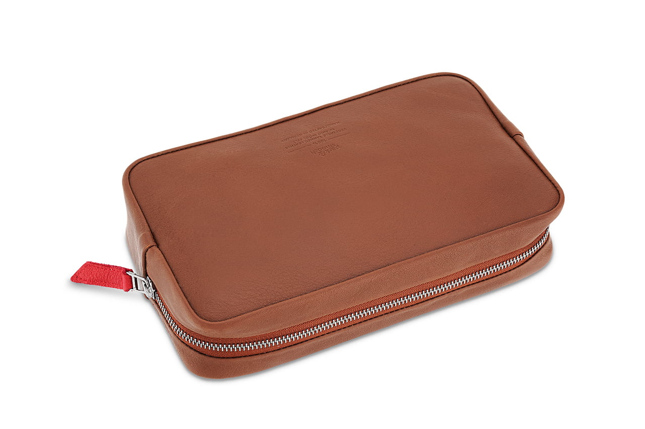 Kabeltasche / Zubehörtasche LONGFORD aus Leder-Pack & Smooch