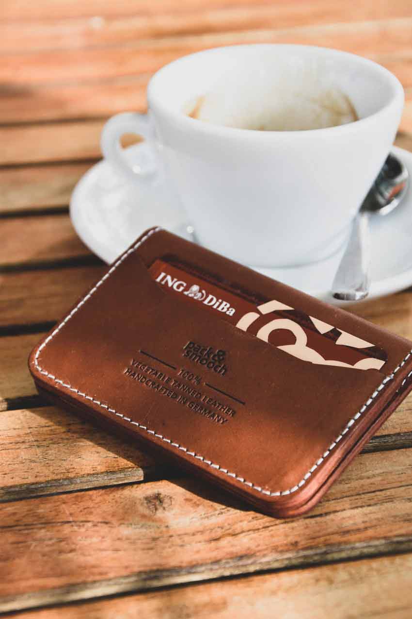 HERFORD Miniwallet – Kartenetui aus Premium-Leder-Pack & Smooch