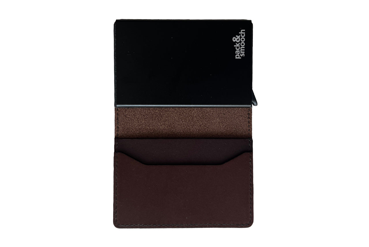 Card holder HERFORD made of leather card slider