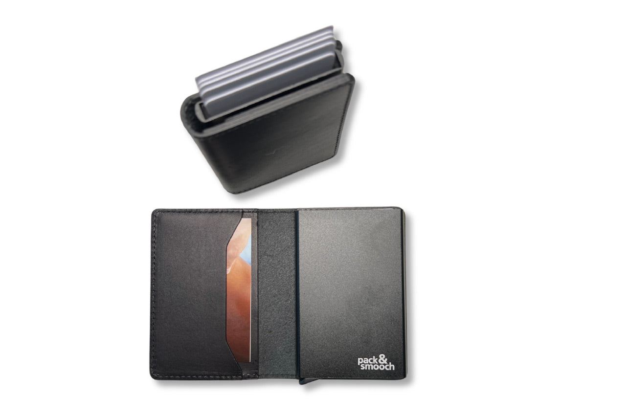 HERFORD Miniwallet – Kartenetui aus Premium-Leder-Pack & Smooch