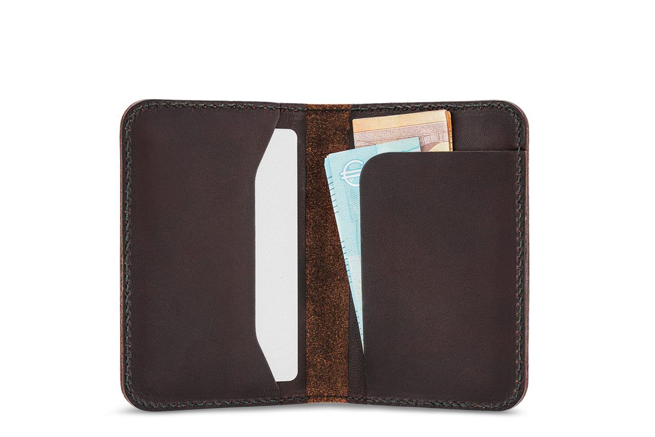 HERFORD Miniwallet – Kartenetui aus Premium-Leder-Pack & Smooch