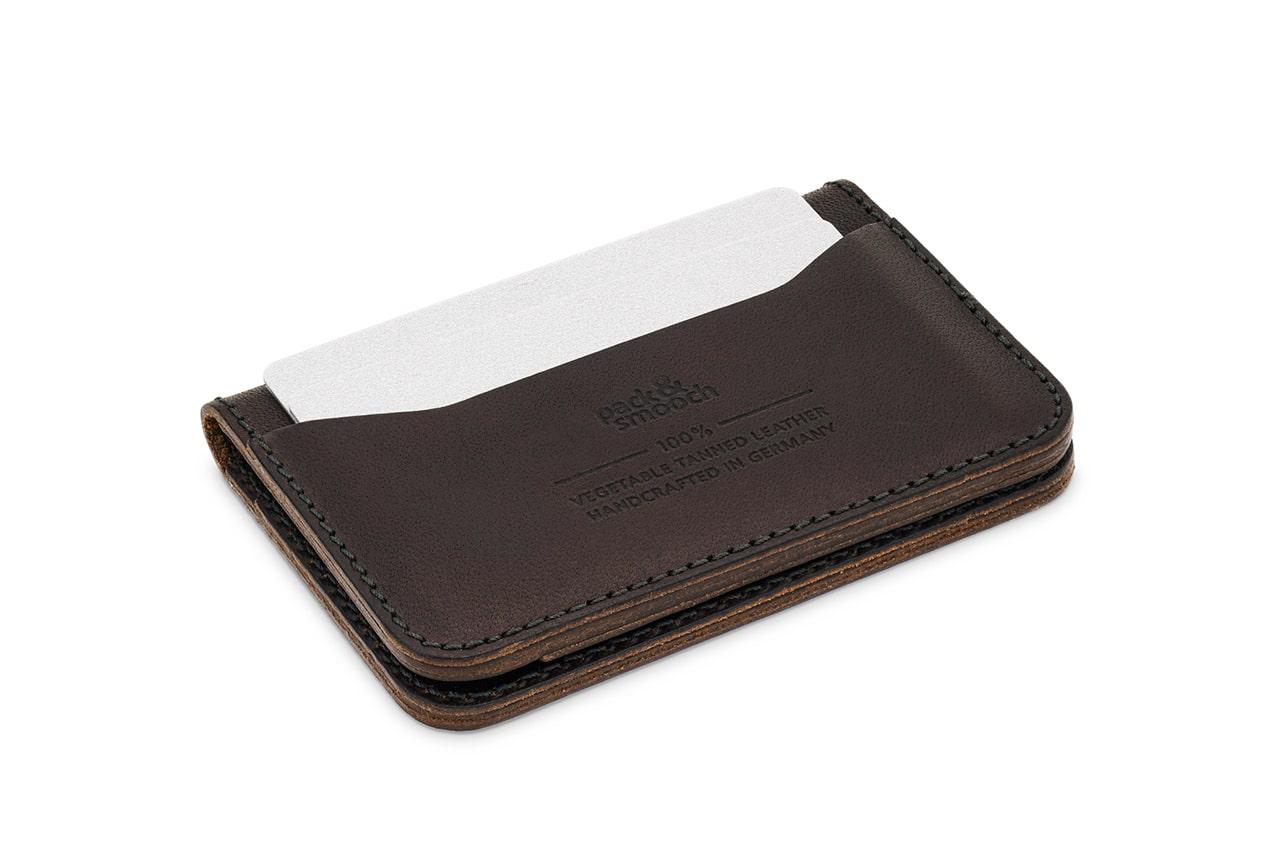 HERFORD Miniwallet – Kartenetui aus Premium-Leder-Pack & Smooch