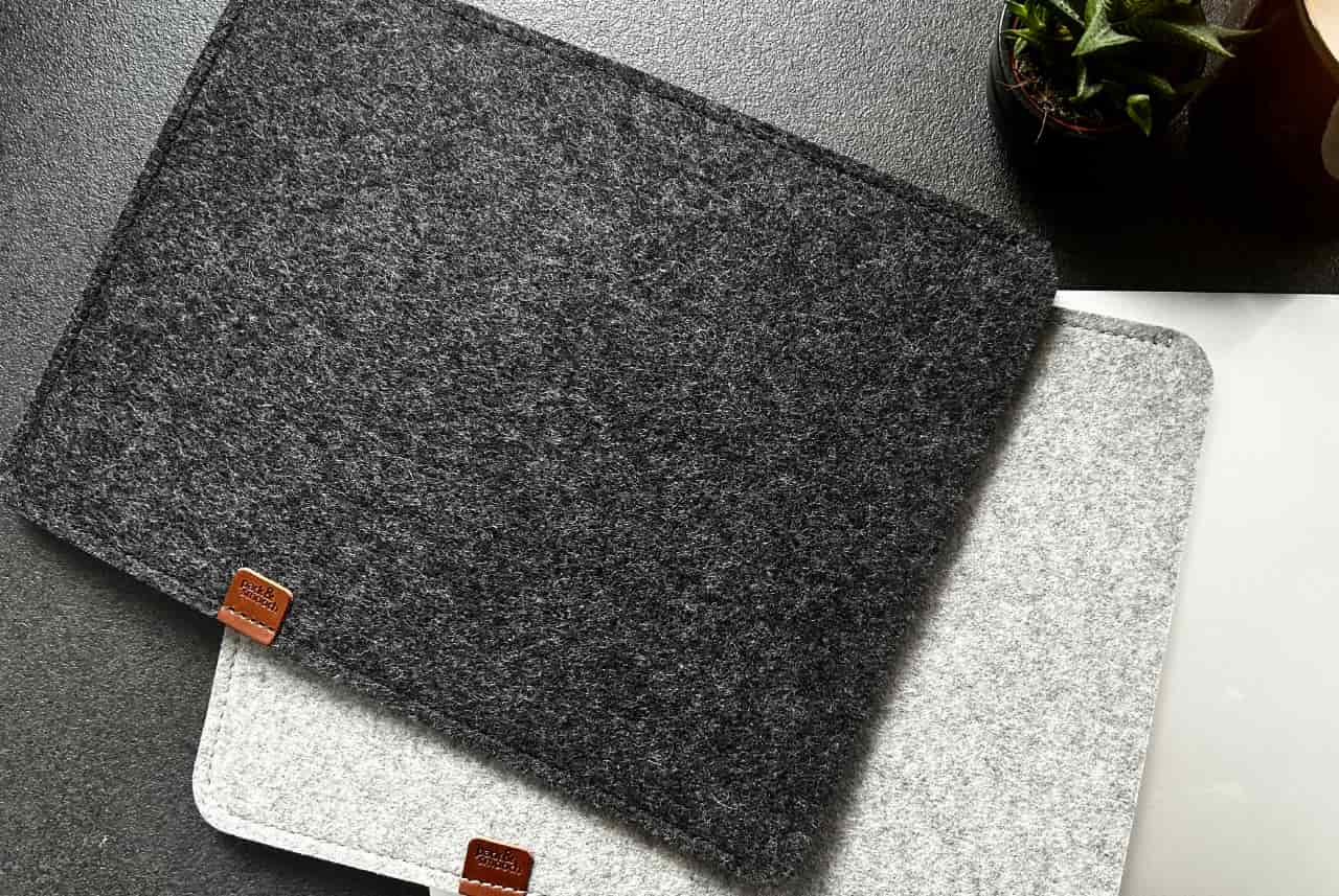 MacBook Hülle SUFFOLK aus Merino Wollfilz-Pack & Smooch