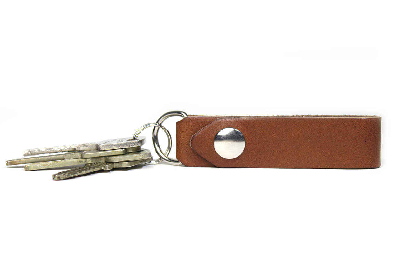 EDC Leather Clip Keychain Compact Key Ring - Customizable